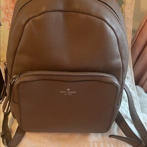 Kate Spade Brown Leather Backpack